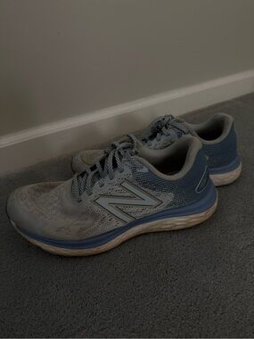 New Balance Women’s Light Blue and Gray Athletic Running Shoes